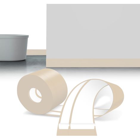 Plinthe autocollante en PVC beige 50 x 20 mm 3 m (1/5)