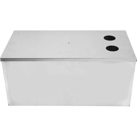Piège à Graisse Commercial - Intercepteur de Graisse en Acier Inoxydable pour Restaurants et Cuisines - Séparateur d'eau et d'huile en 3 étapes - Grande capacité - 50 X 25 Cm -