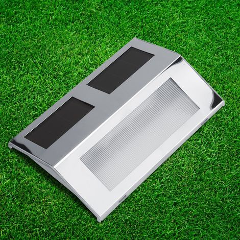 Lampe solaire à 3 LED pour escalier, balcon, jardin ou cour, applique murale extérieure (1/5)