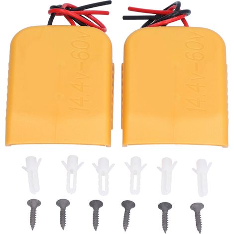 Adaptateur batterie support avec fil 14 Gauge, connecteur d'alimentation 14,4-60V, fournitures électriques DIY. (1/5)