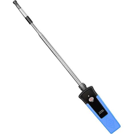 Anémomètre thermique sans fil, débitmètre d'air Bluetooth avec sonde télescopique, mesure la vitesse du vent, le volume d'air et la température, compatible avec les applications industrielles. (1/4)