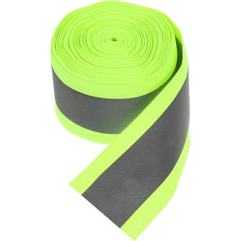 1 rouleau de bande réfléchissante à coudre, haute visibilité, 10 mètres-0.1X5X1000CM-Green (1/3)