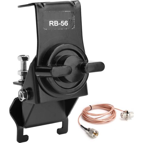 Support d'Antenne Réglable RB‑56 pour Radio Mobile Voiture avec Clip et Câble 4.6m 316 (1/5)