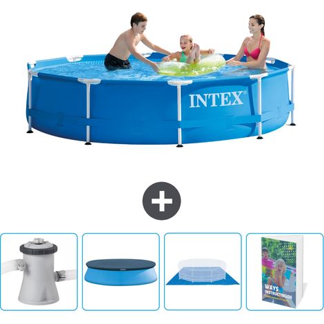 Intex Piscina con struttura Rotonda - 305x76 cm - 7-pezzi  SCB101