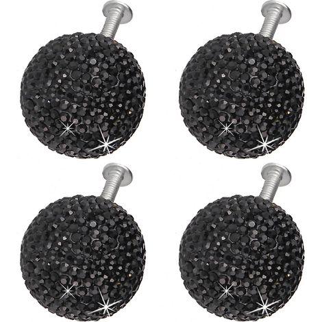 4 boutons de tiroir tendance en strass, décoration meubles (1/5)