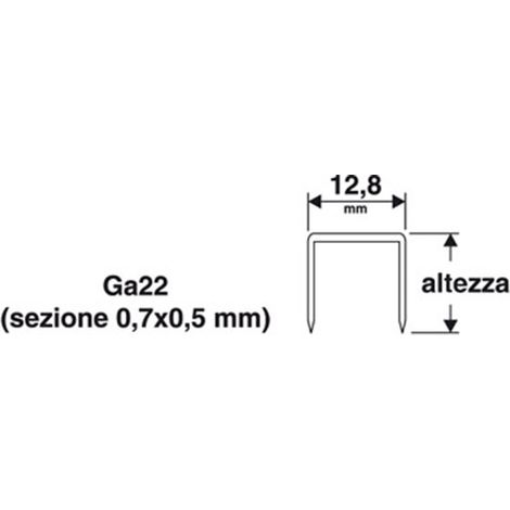 PUNTI PER CUCITRICE GRAFFETTATRICE PUNTATRICE MANUALE 1455554 DA 6 mm VALEX 1455576