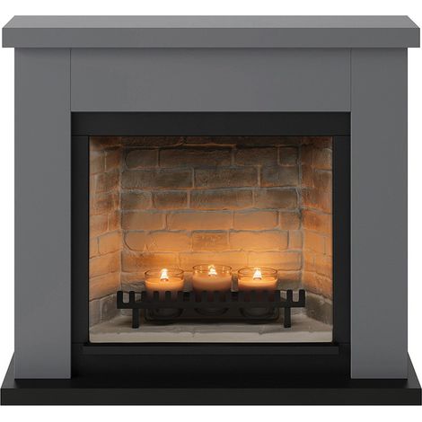 Camino da Arredo a Candele TAGU ZenFlame Frode Grigio