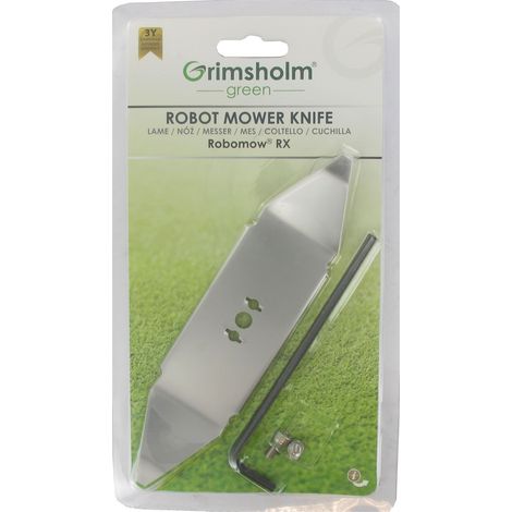 Blister lame tondeuse adaptable pour robot ROBOMOW modèles séries RX. Remplace origine MRK9100A-ET. (1/2)