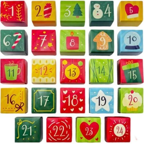 Bastelset für einen Adventskalender für Kinder
