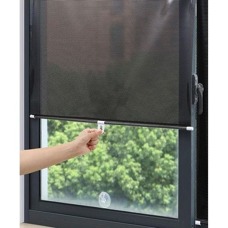 Store à ventouse pour fenêtre, Protection solaire, Brise-vue et protection solaire, Pare Soleil Rouleau Occultant pour Salon Cuisine Bureau Voiture FenêTre Rideau Perforé Gratuit, 40 x 125 cm (1/5)