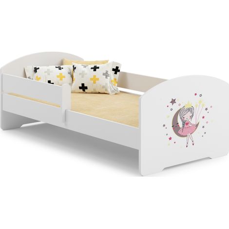 LUK letto per bambini con sponda 160x80 Principessa del sonno (1/5)