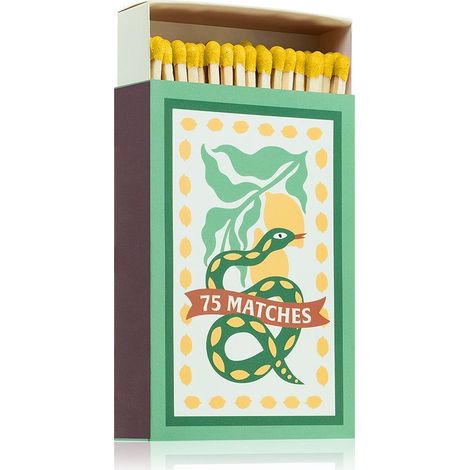 Paddywax Scatola di Fiammiferi Decorata "A Dopo" - Serpente (75 pz)