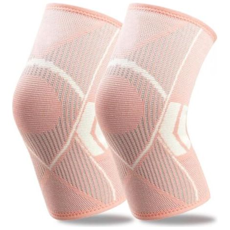 Lot de 2 genouillères pour homme et femme - Manchons de compression pour les déchirures du ménisque, les douleurs articulaires, le LCA, l'arthrite, les tendinites, le sport, les blessures (1/5)