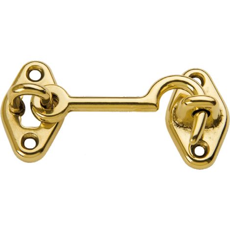 GANCIO FERMAFINESTRA OTTONE LUCIDO  60 MM- 25,0 pz