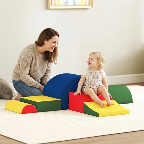 Module motricité bébé 5PCS parcours motricité bébé en mousse EVA pour enfants d'âge préscolaire. multicolore