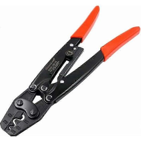 Pince à sertir pour cosses à cliquet HS-16, adaptée aux cosses non isolées de section 1,5 à 16 mm² (15 à 5 AWG). (1/4)