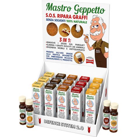 ESPOSITORE 'MASTRO GEPPETTO RIPARA GRAFFI' 15 pz - DEFENCE SYSTEM