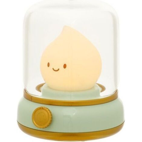 Lampe à huile rétro rechargeable USB, intensité lumineuse réglable en continu, veilleuse douce, idéale pour nourrir bébé et protéger ses yeux, lampe de chevet - Verte (1/5)
