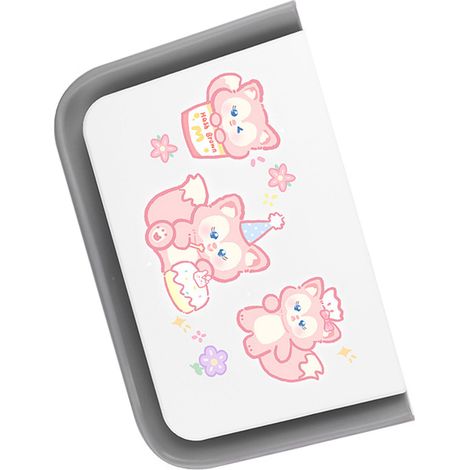 Boîte de rangement portable et pliable pour dossier de siège auto, décorée de motifs de dessins animés, adaptée aux véhicules de type 3. (1/5)