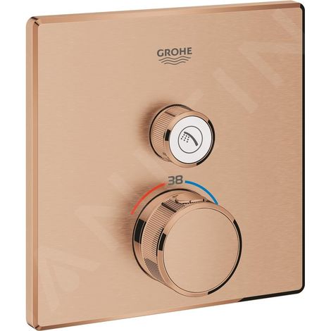 Thermostat Grohe Grohtherm SmartControl avec une vanne d'arrêt, (1/5)