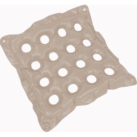 Coussin de siège gonflable en PVC pour la plage, la maison ou le bureau, tapis de massage des hanches, tapis de chaise gonflable (gris) (1/5)