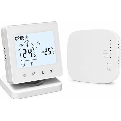 Thermostat intelligent WiFi R9 pour chaudière et chauffage au sol, contrôleur sans fil avec commande par application et vocale (1/5)