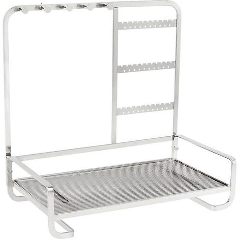 Schmuckorganizer, Schmuckdisplay, Schmucktablett, silberfarben