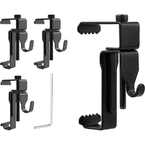 Crochets à Brique réglables en métal, 4 pièces, Clip à Brique, Aucun perçage requis, Support de Montage Mural pour accrocher des Photos en extérieur (1/5)
