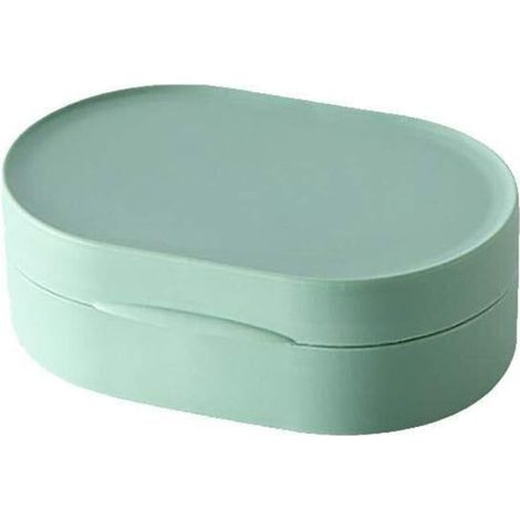 pair Porte-Boîte à savon de voyage avec couvercle Portable étanche à l'eau porte-savon porte-Boîte à savon pour douche à la maison Camping en plein air Portable fournitures de plein air pour la maison