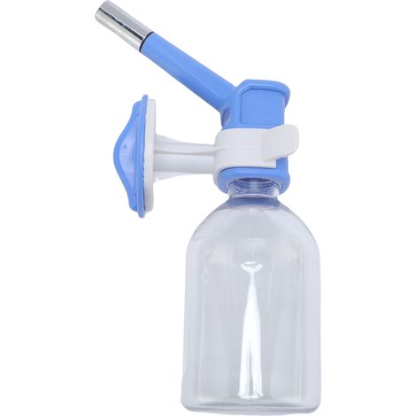 Bouteille d'eau suspendue pour chien, grande capacité, conception de perles roulantes, distributeur de cage pour chiot, chat, lapin, bleu (1/5)