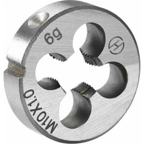 M10 x 1.0 thread cutting die, hand-held metric machine, HSS steel, high-speed thread cutting die (1/4)