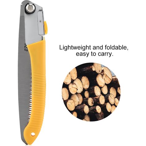 Scie pliante, scie d'élagage, scie pour arbres fruitiers et jardin, scie d'élagage multifonctionnelle pour branches d'arbres fruitiers (1/5)