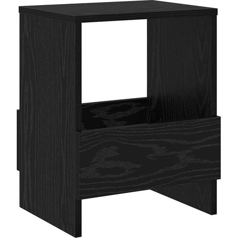 Maison Exclusive - Scaffale per riviste Rovere Nero 35 x 30 x 45 cm