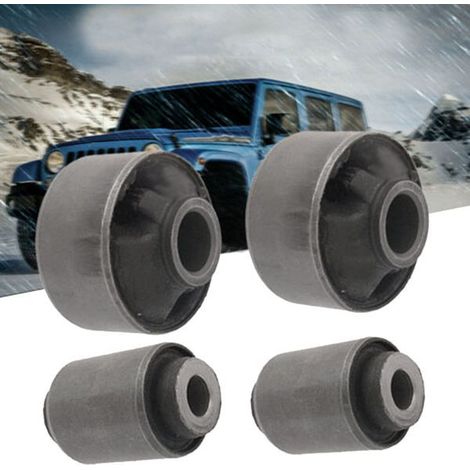 1 set of 4 black and silver metallic front lower control arm bushings for Subaru XV I (1/5)