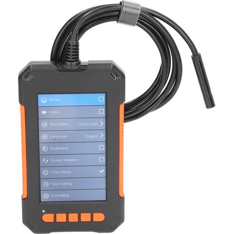 Endoscope Professionnel 1080P avec Écran 4,3 Pouces IPS pour Inspection de Canalisation et Caméra d'Égout, Lentille 8mm, Câble 10m (1/5)