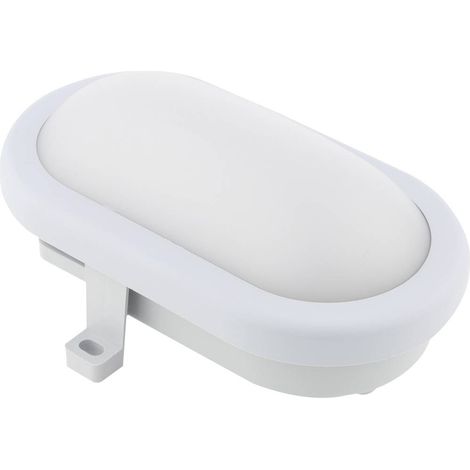 Luminaire ovale LED 10W 800lm avec detecteur de mouvement, gris (1/2)