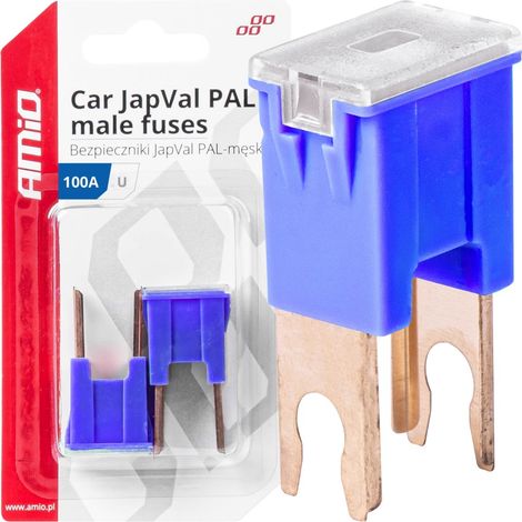 Japval PAL Kfz-Sicherungen (Stecker), 2 Stück, 100 A, amio-03411 (1/4)
