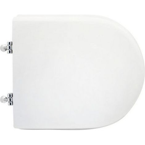 SEDILE WC PER SANITOSCO VASO FREE CHIUSO FORMA 7 Bianco - Cerniere A passanti