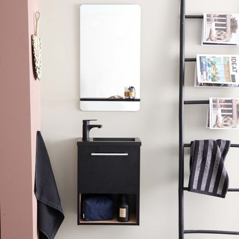 Conjunto de lavabo NIKA con nicho y estante de espejo (1/5)