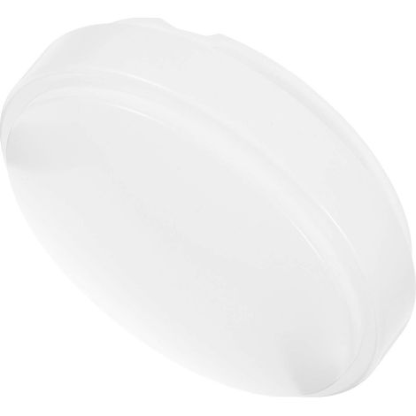 Abat-jour rond en plastique pour plafonnier, protection de lampe, cache-lumière circulaire, abat-jour de rechange pour ventilateur de plafond, pour cuisine et salle de bain (1/5)