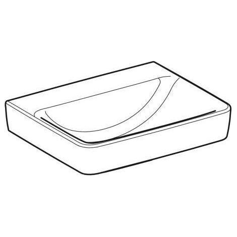 Geberit Renova Plan, Waschtisch, 55x44 cm, ohne Hahnloch, ohne (1/5)