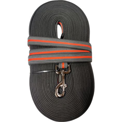 Laisse d'entraînement en nylon. 15 mètres x 25 mm  orange. pour chien. - animallparadise (1/3)