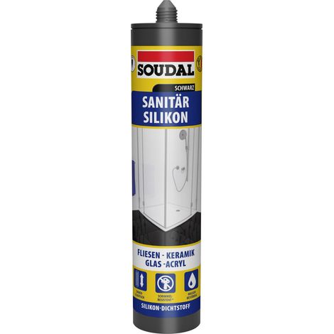 Soudal Sanitär-Silikon schwarz 300 ml Dichtmaterialien