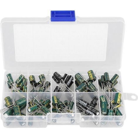 100 Stück DIY-Sortiment hochwertiger Audiokondensatoren, 10 Werte, 10 V–63 V, 10 µF–470 µF (1/4)