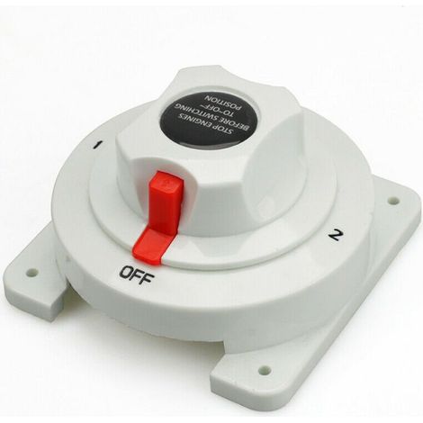 Marine white switches, DC battery selector switches, surge protection switches for motorhomes, boat and yacht accessories