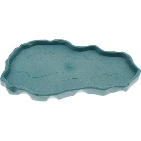 Gamelle pour reptiles (tortue, gecko, lézard) - Blanche-Blue