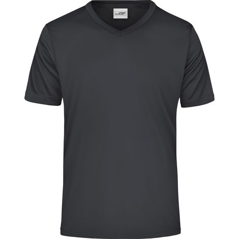 James & Nicholson Herren T-Shirt Active-V JN736 Gr. L black (1/3)