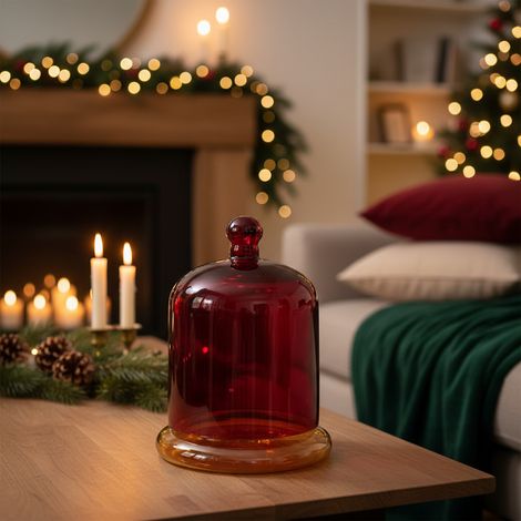 Candela profumata campana in vetro decorazioni e profumazione per ambienti (1/4)