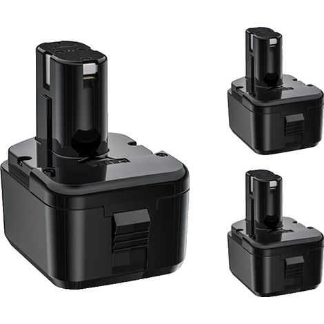Batterie Rechargeable, Capacité de 3500mAh, Compatible avec les Outils Hitachi, 3Pcs Batterie 3500mAh (1/2)