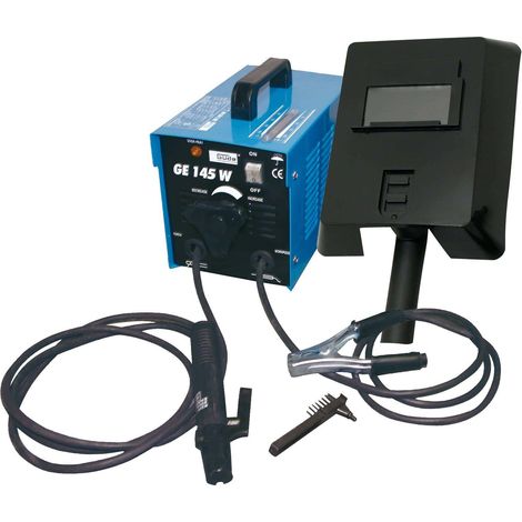 Güde – Poste à souder MMA 145 W – Courant de soudage 40-100 A – Tension à vide 48 V – Électrodes 1-3,2 mm – Pour acier construction